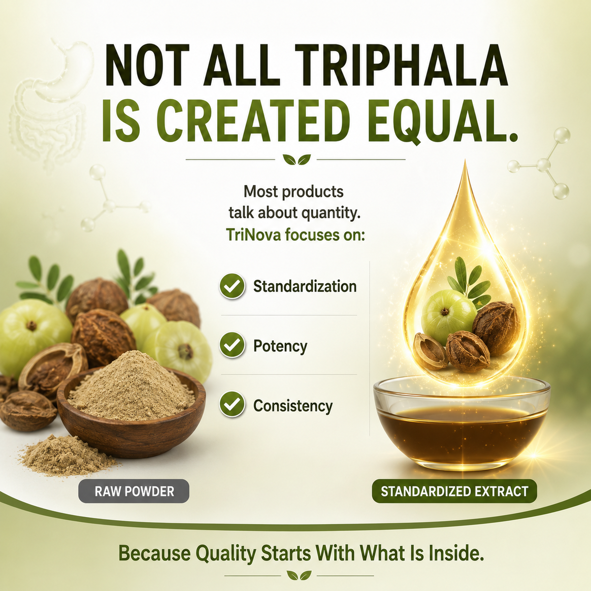 QUALITY ISN'T MEASURED BY GRAMS.