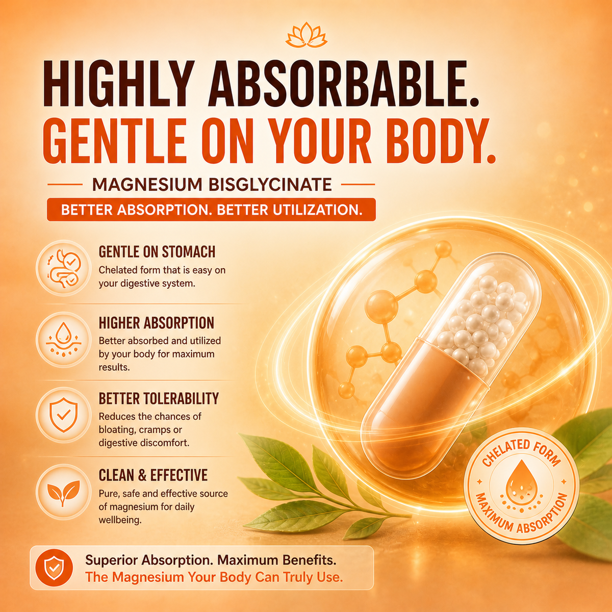 BETTER ABSORPTION BEGINS WITH BETTER MAGNESIUM.
