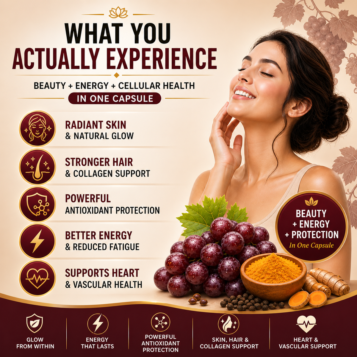 GrapC12 - Grape Seed & Vitamin B12 Supplement for Energy