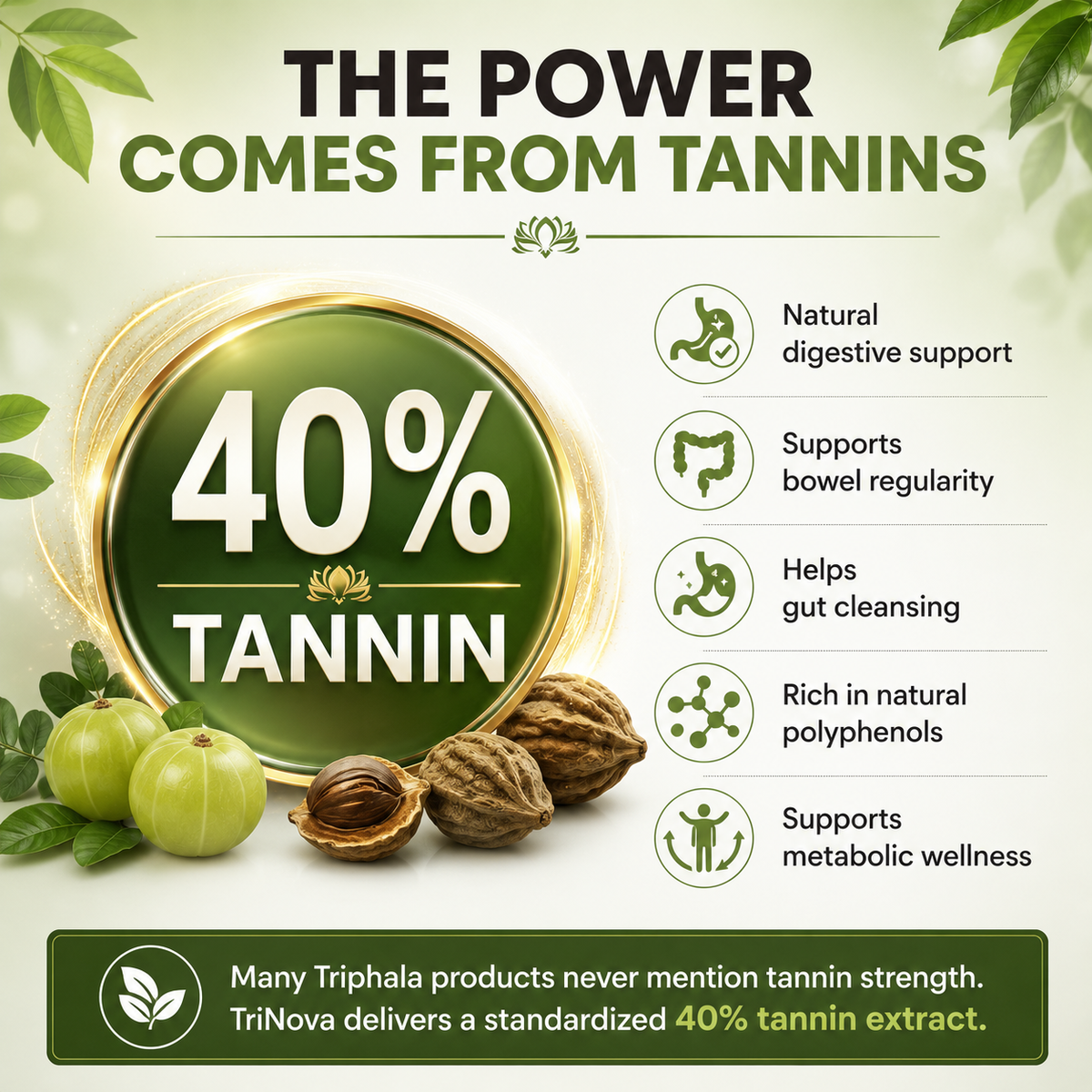 TriNova - 40% Tannin Triphala