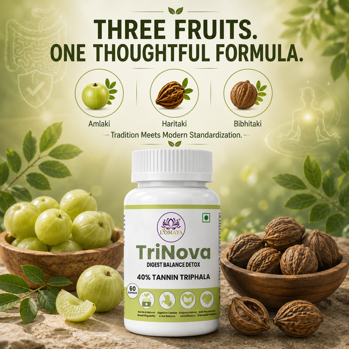 THREE FRUITS. ONE STANDARDIZED EXTRACT.