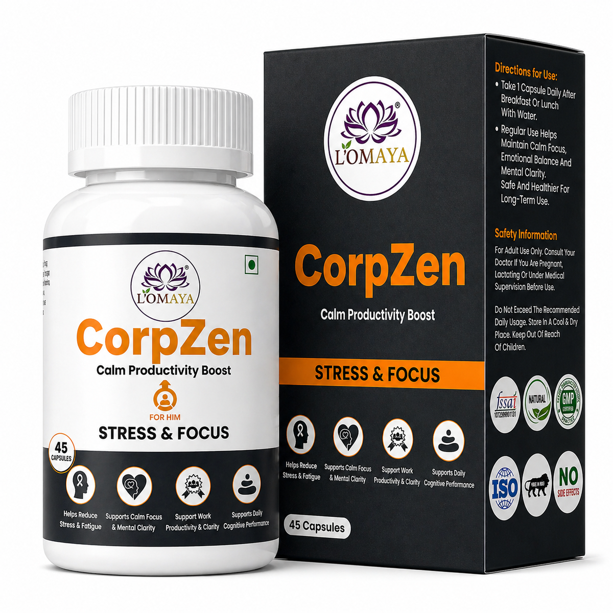 CORPZEN – Natural Calm & Clear Mind Support Supplement
