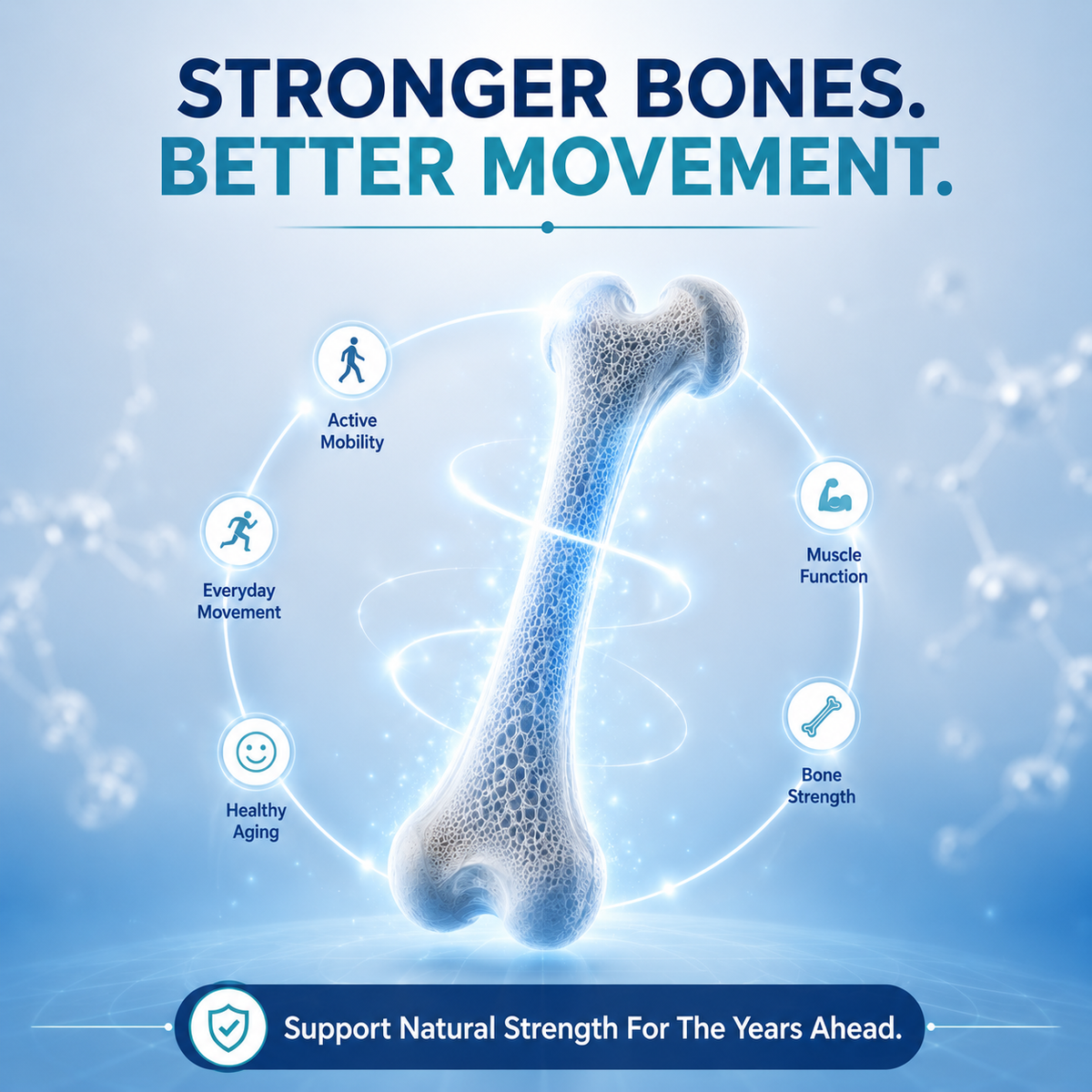 STRONG BONES SUPPORT ACTIVE LIVING