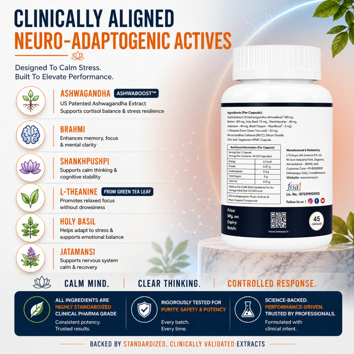 CORPZEN – Natural Calm & Clear Mind Support Supplement