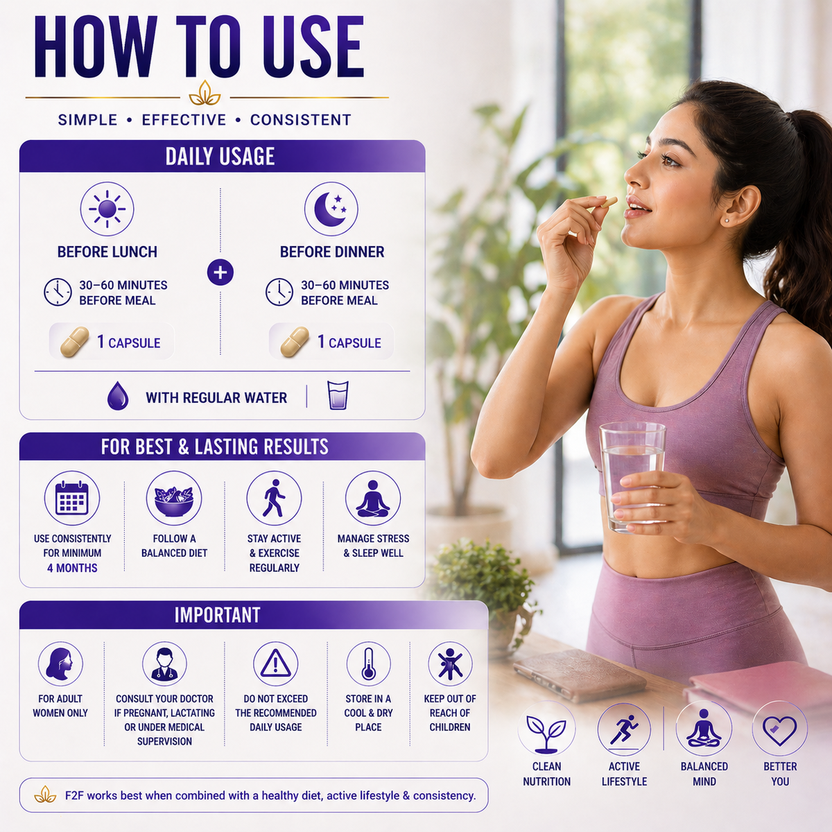 F2F Advanced Weight Management Formula for Female